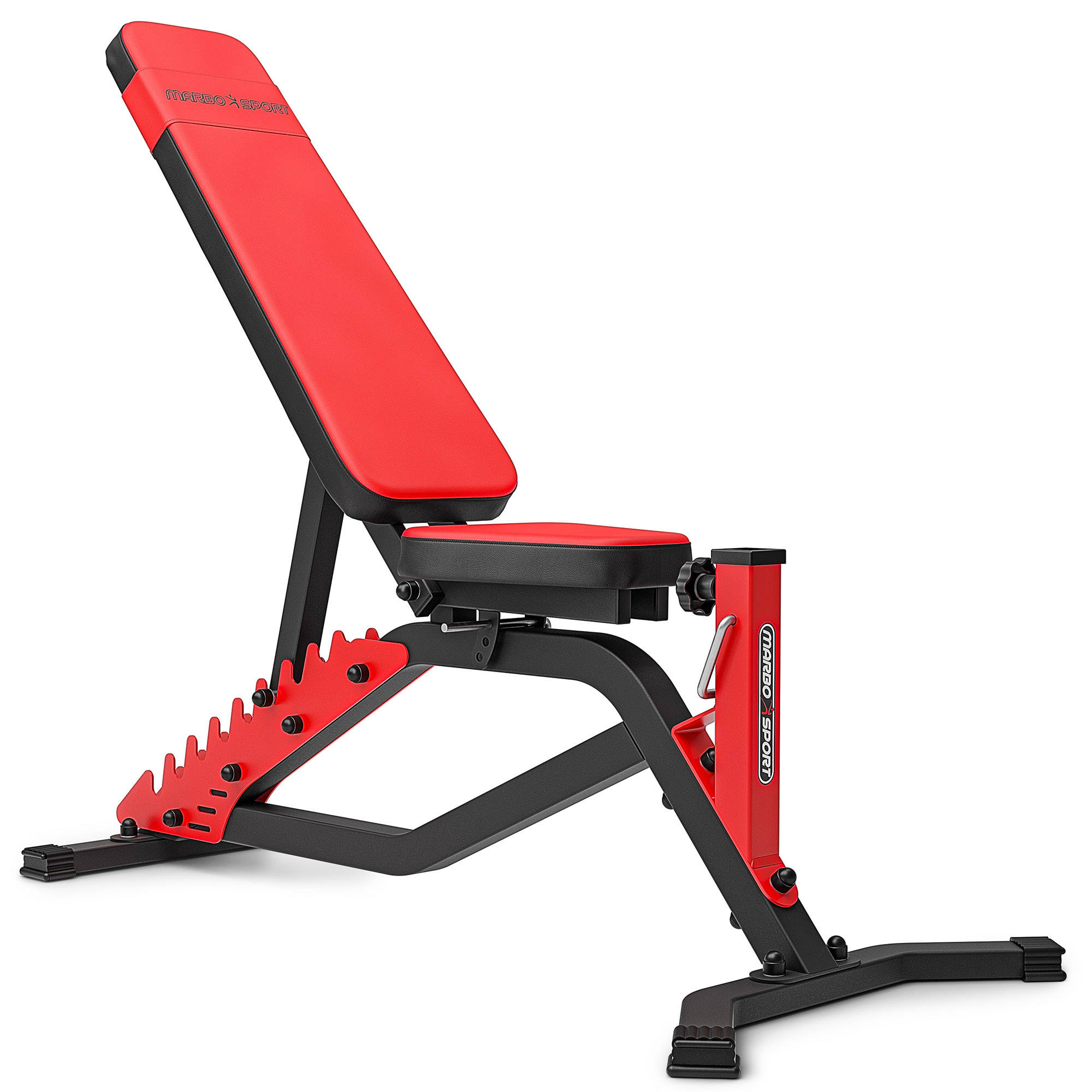 Set MS3 | Multi-adjustable bench MS-L101 + rack with catchers MS-S107 - Marbo Sport lack | Strength equipment \ Exercise sets \ Exercise For | MarboSport.eu