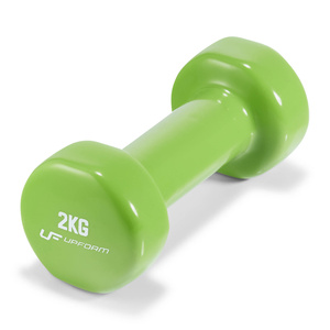Vinyl fitness dumbbell set 12 kg with stand – UpForm