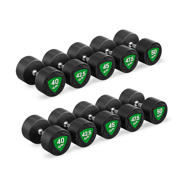Set of polyurethane dumbbells 40-50 kg (increments of 2.5 kg) 450 kg – UpForm
