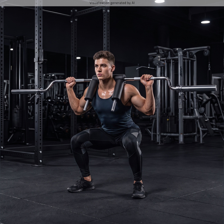 Olympic curl bar for squats - UpForm