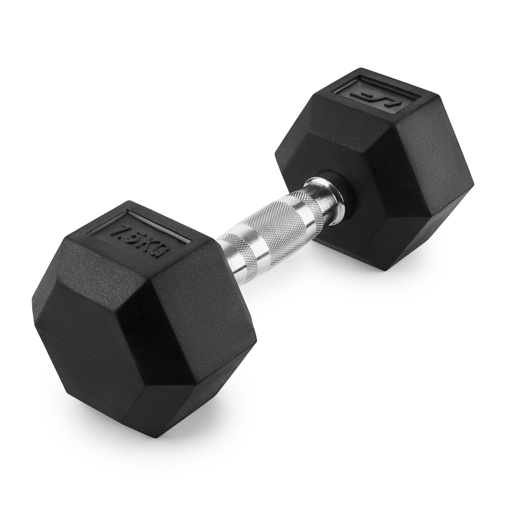 Rubber-coated HEX dumbbell