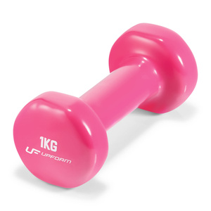 Vinyl fitness dumbbell set 12 kg with stand – UpForm