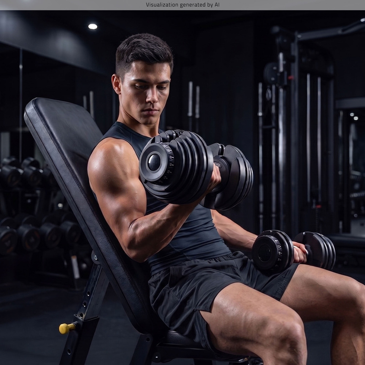 Adjustable dumbbell 2.5 - 24 kg - UpForm