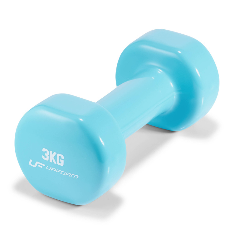 Vinyl fitness dumbbell set 12 kg with stand – UpForm