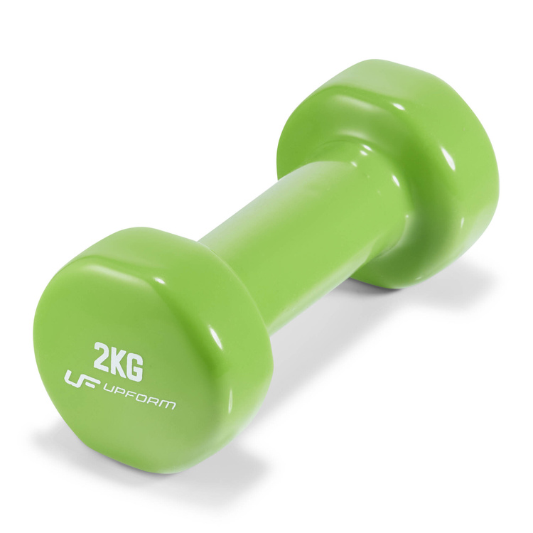 Vinyl fitness dumbbell set 12 kg with stand – UpForm