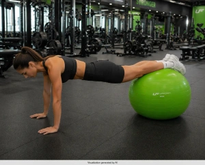 65 cm green gym ball UpForm