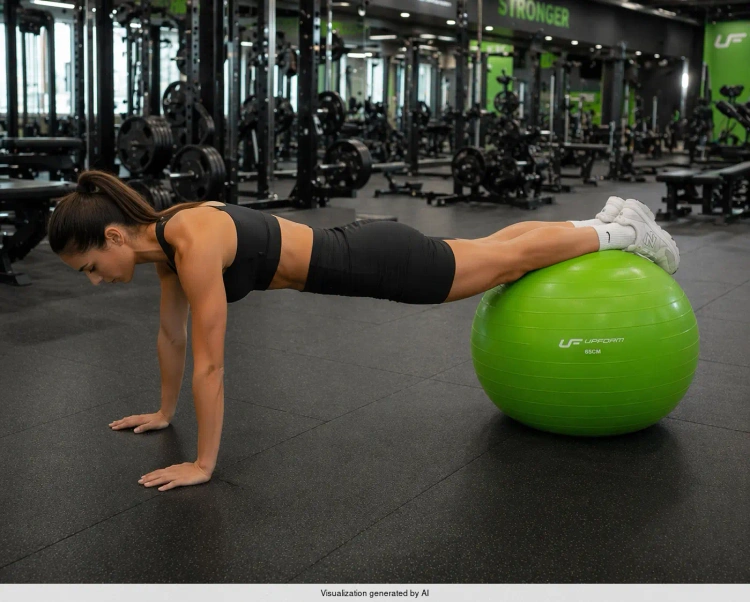 65 cm green gym ball UpForm