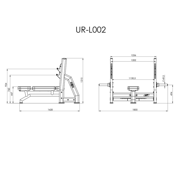 Olympic Flat Bench UR-L002 - UpForm